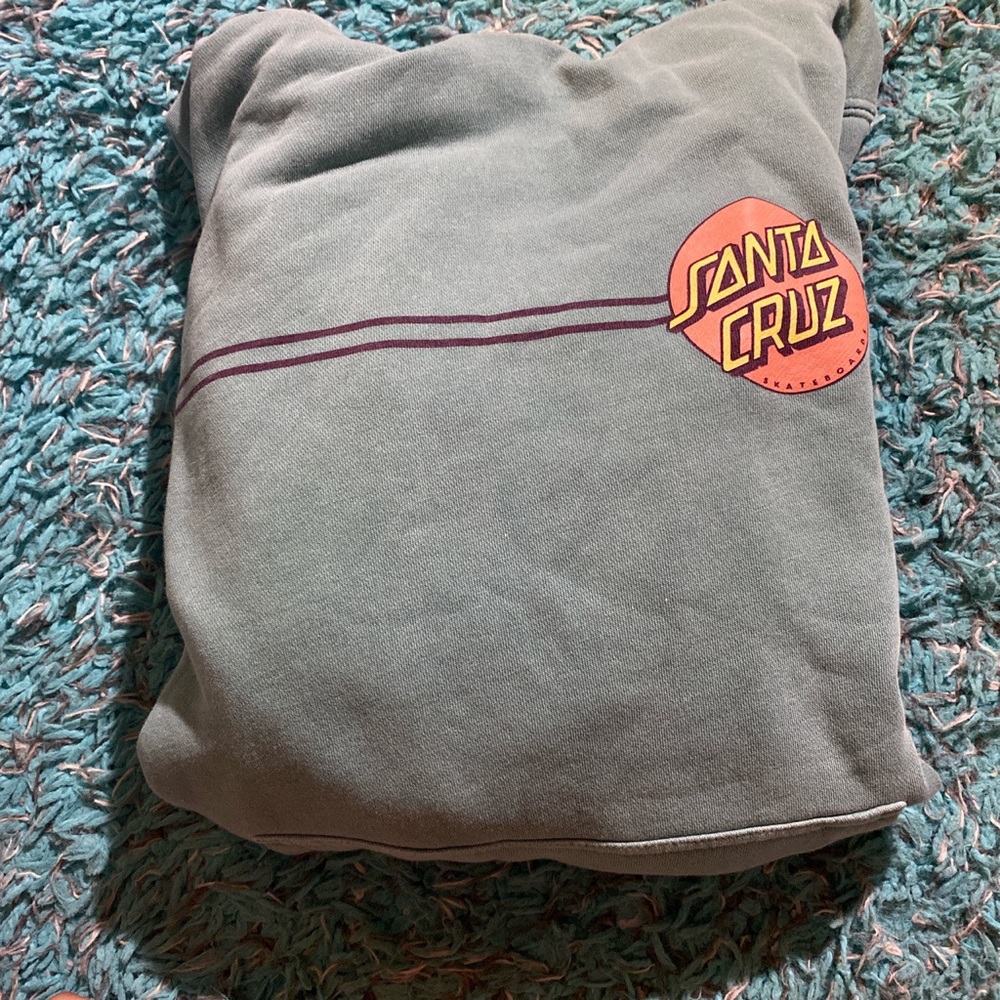Santa Cruz teal hoodie! Super cute and comfy!